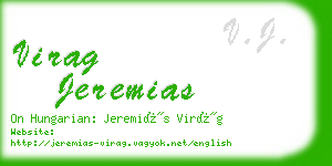 virag jeremias business card